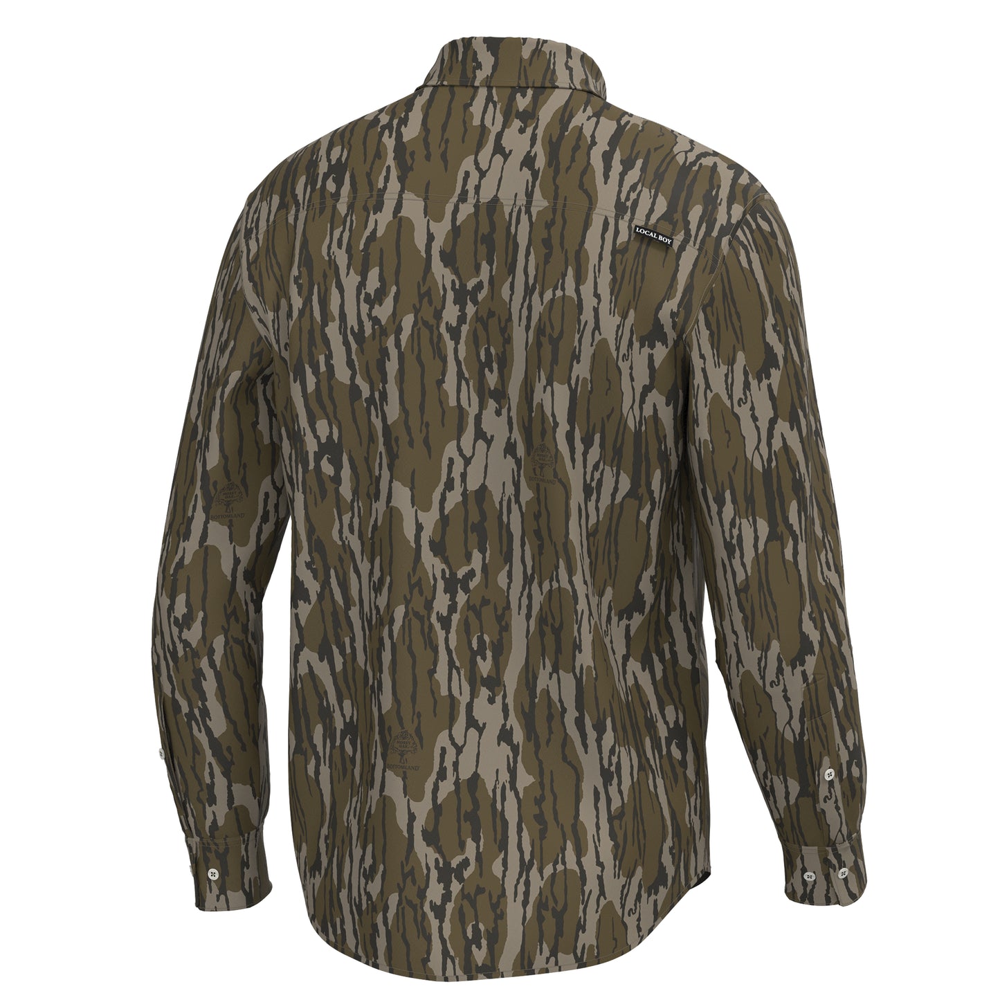 Local Boy Camo Button Up Mossy Oak Original Bottomland Local Boy Outfitters
