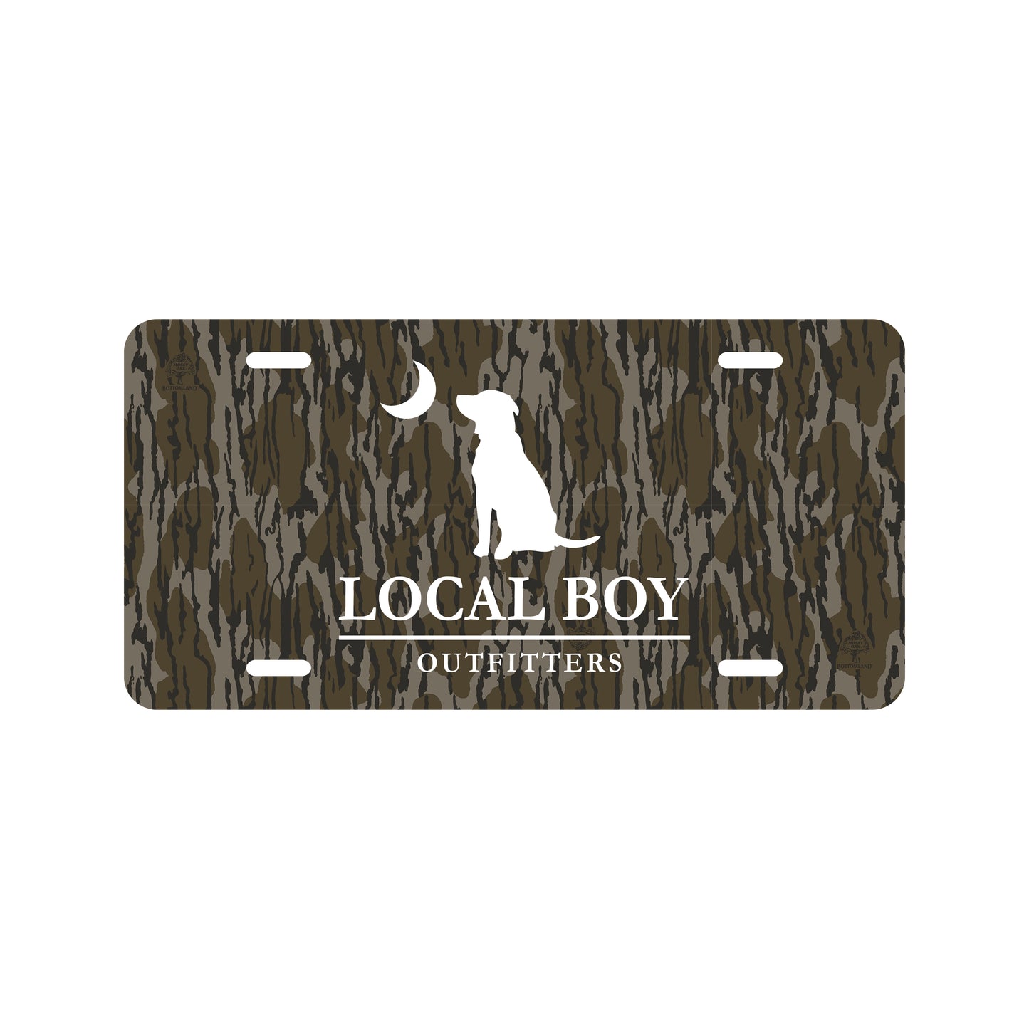 Local Boy Metal License Plate Bottom Land Local Boy Outfitters