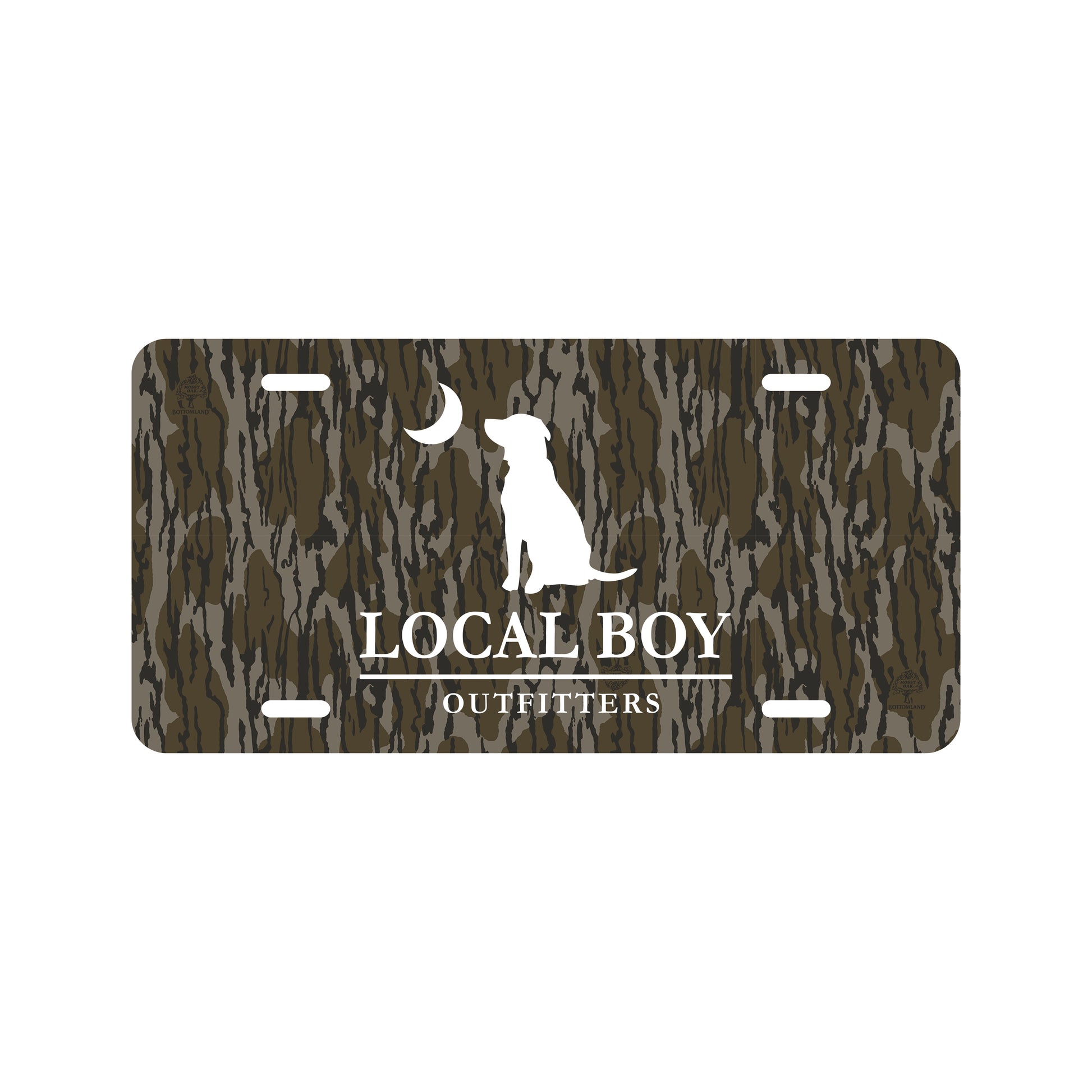 Local Boy Metal License Plate Bottom Land Local Boy Outfitters