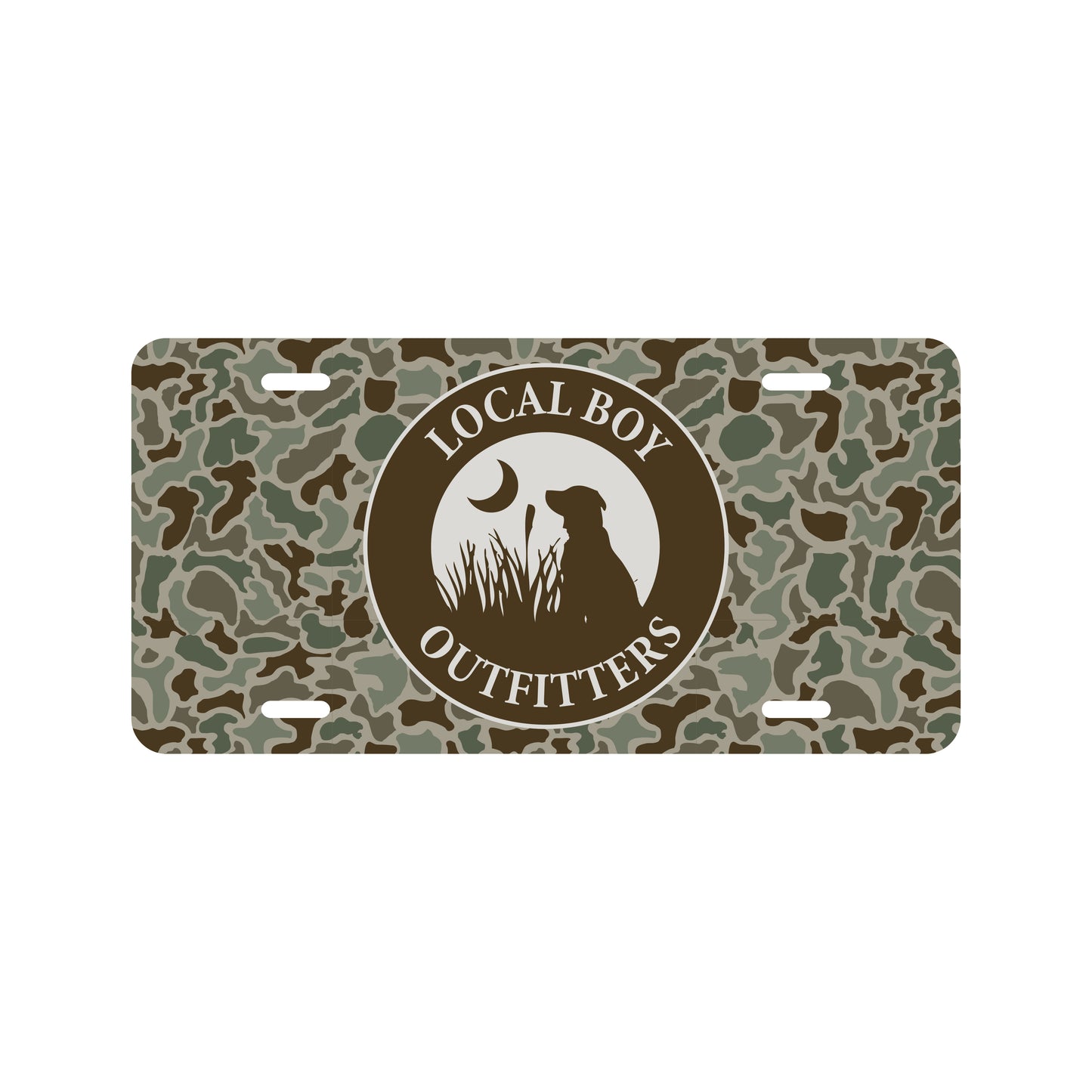 Local Boy Metal License Plate Original Circle Local Boy Outfitters