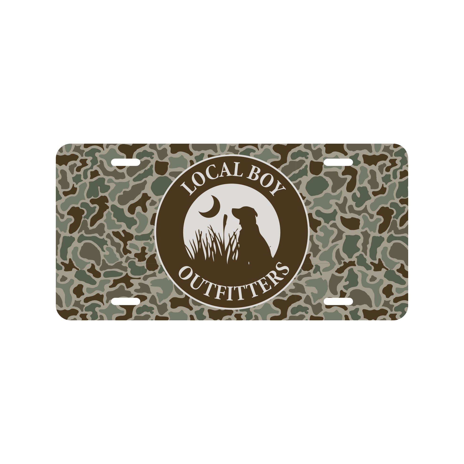 Local Boy Metal License Plate Original Circle Local Boy Outfitters