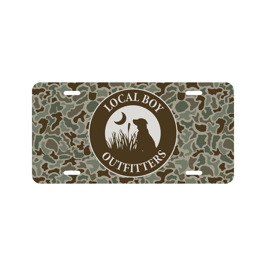 Local Boy Metal License Plate Original Circle Local Boy Outfitters