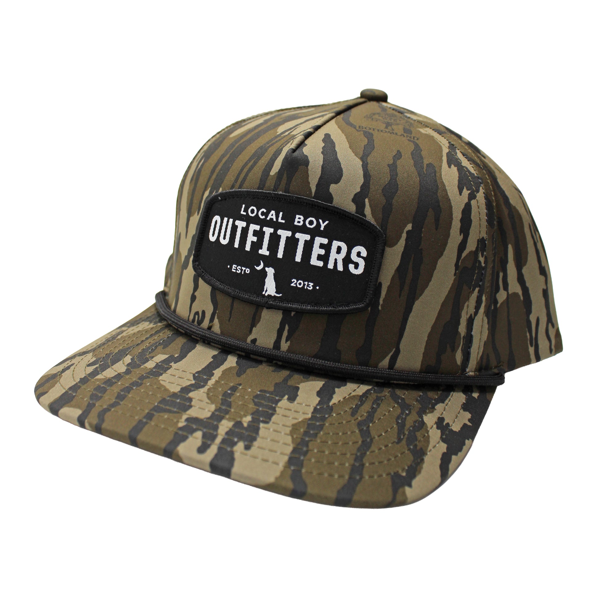 Local Boy Youth Woven Patch High-Crown Rope Hat Bottomland Local Boy Outfitters