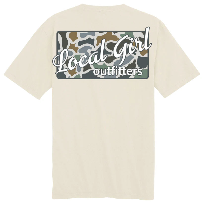 Local Girl LCF Bluff Plate SS Tee Ivory Local Girl Outfitters