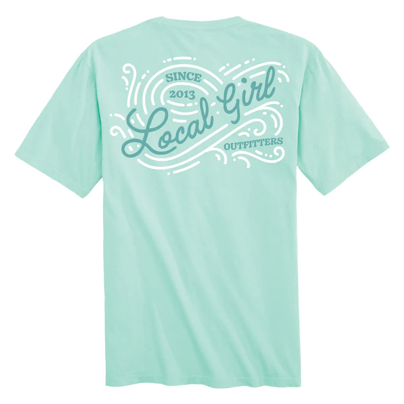 Local Girl Ocean Wave SS Tee Island Reef Local Girl Outfitters