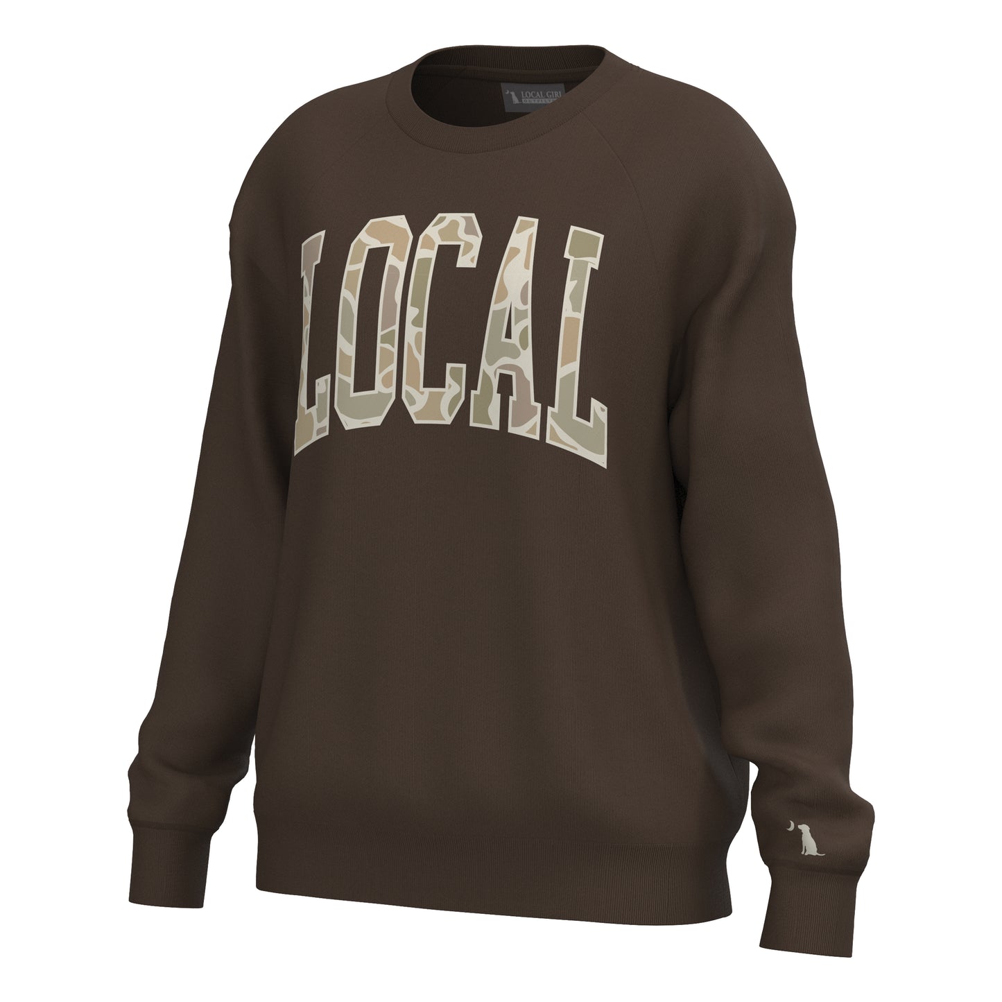 Local Girl Outfitters Crescent Crew Espresso Local Girl Outfitters