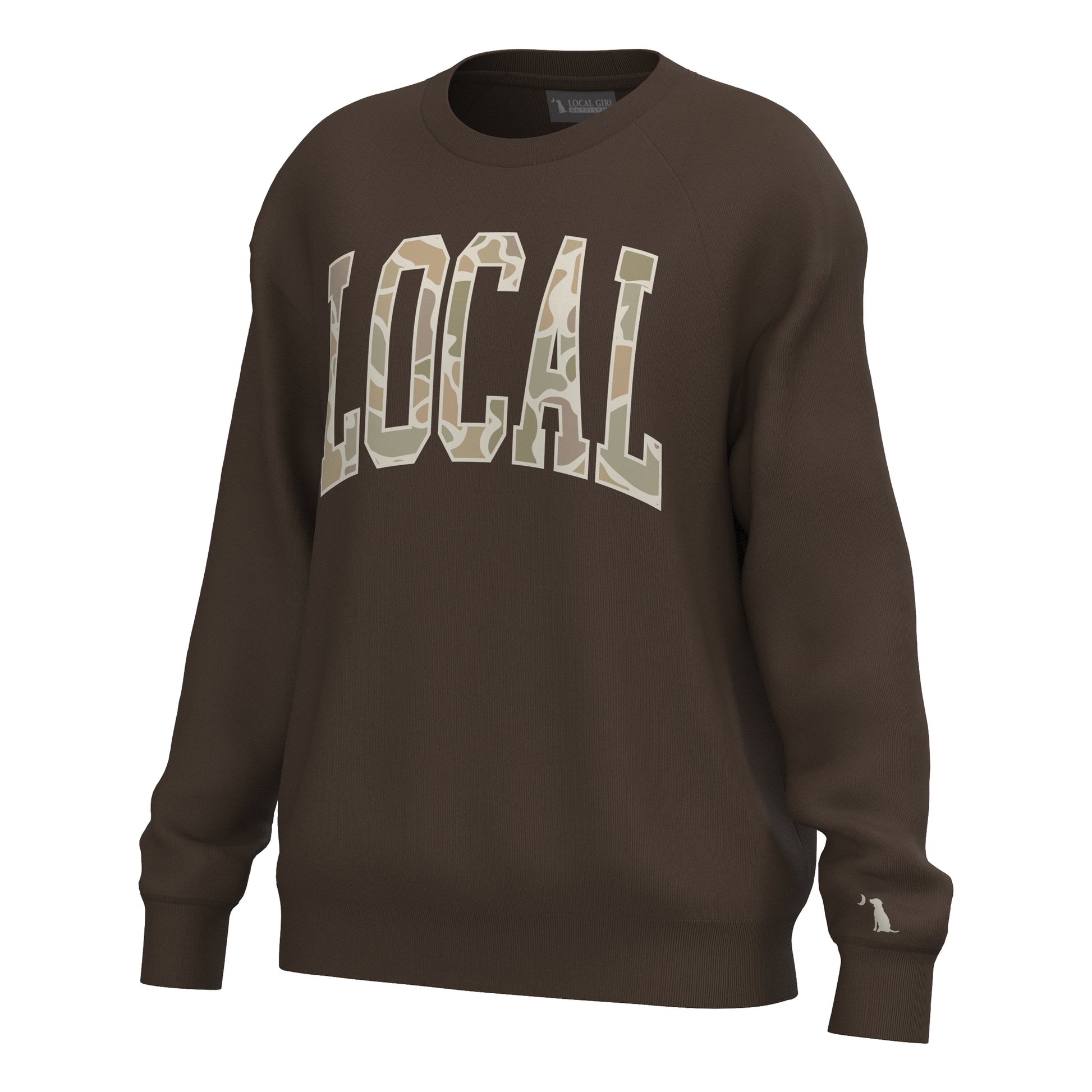 Local Girl Outfitters Crescent Crew Espresso Local Girl Outfitters