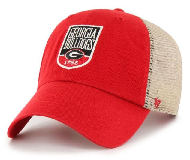 47 Brand Georgia Bulldogs Crest Red Mesh Hat