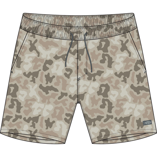 Aftco Strike Shorts Printed Sand Grouper Camo Aftco