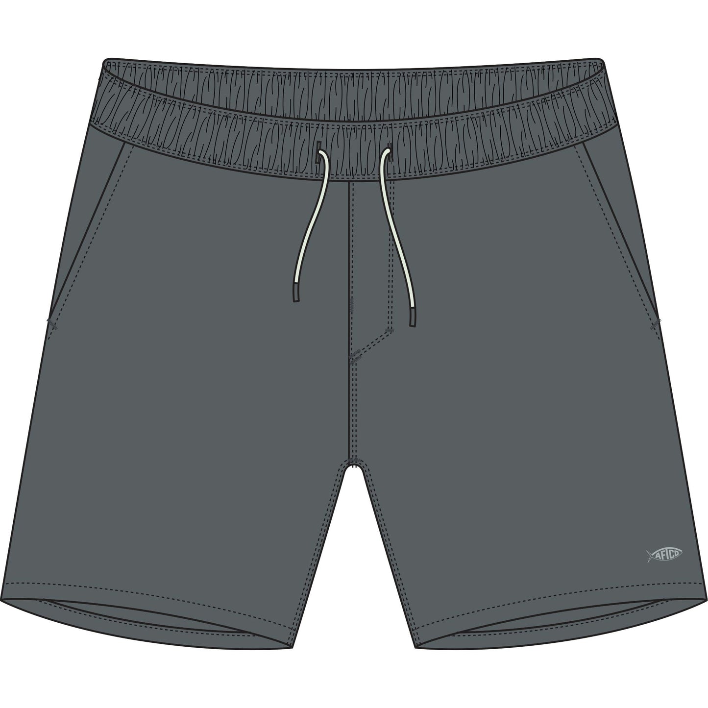 Aftco Strike Swim Shorts Charcoal Aftco