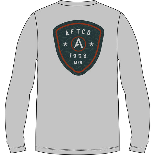 Aftco Athletic Heather Shield UVX LS Athletic Heather Aftco