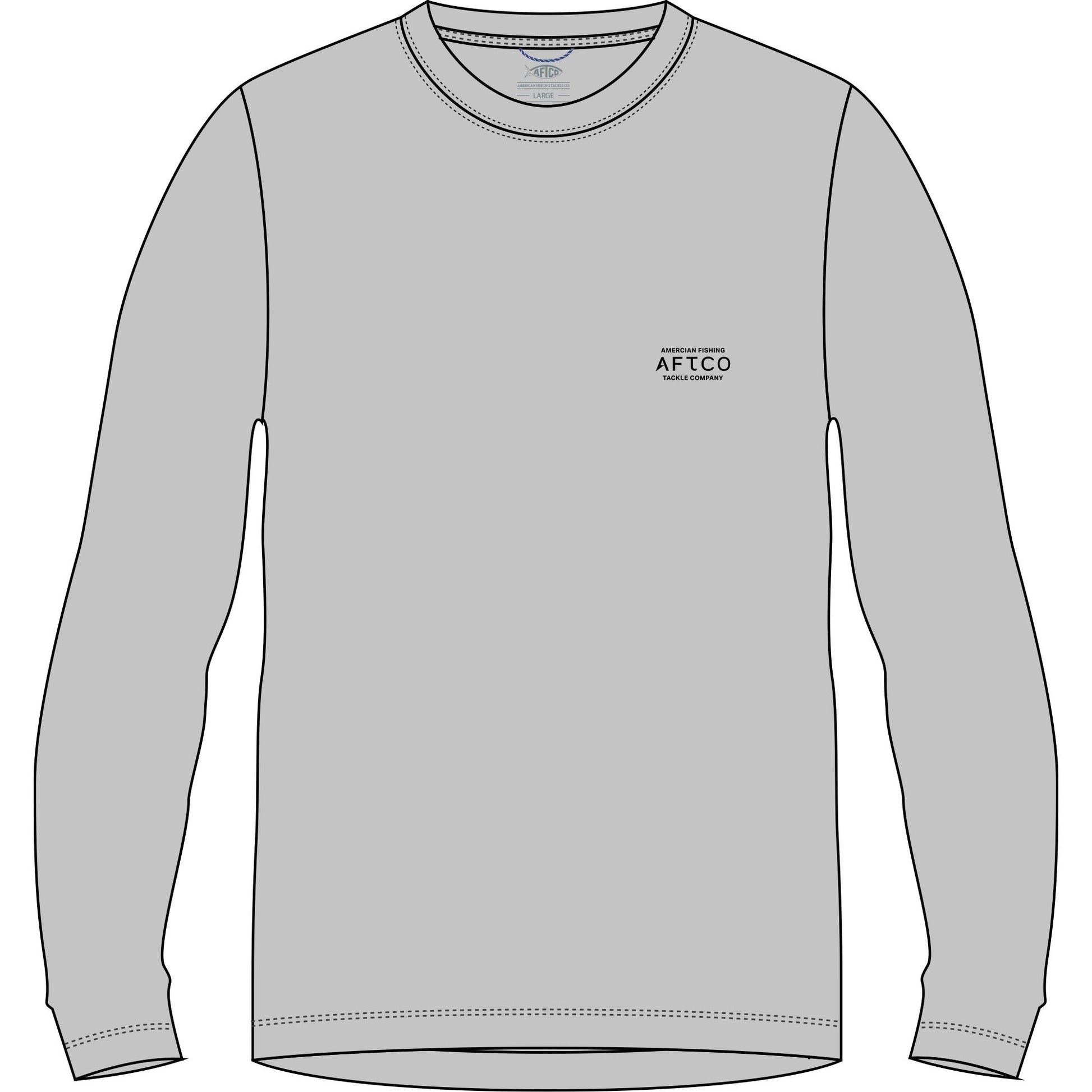 Aftco Athletic Heather Shield UVX LS Athletic Heather Aftco