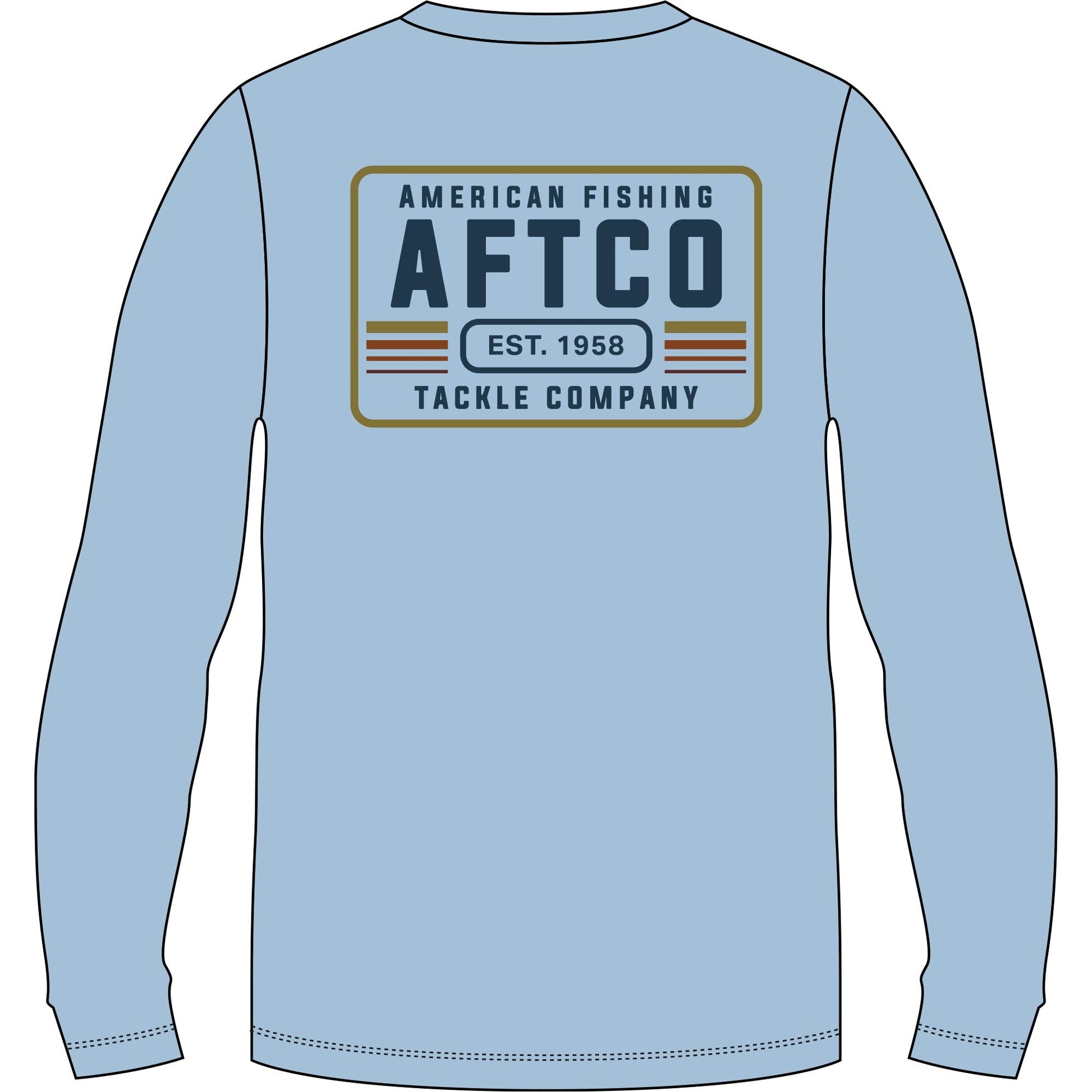 Aftco License Plate UVX LS Airy Blue Heather Aftco