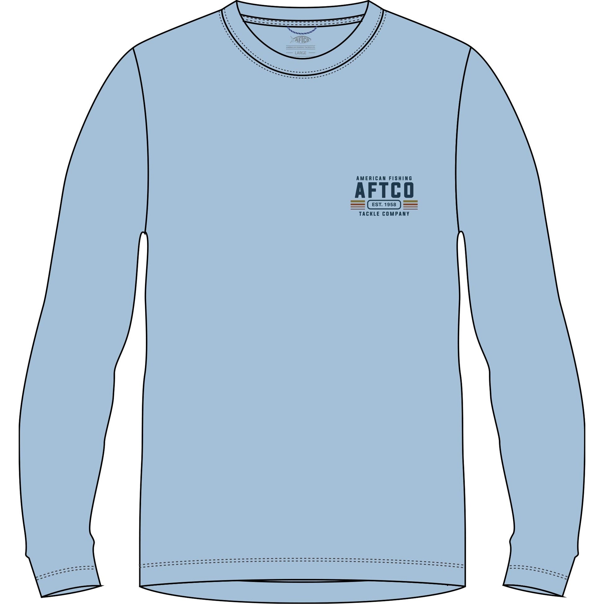 Aftco License Plate UVX LS Airy Blue Heather Aftco