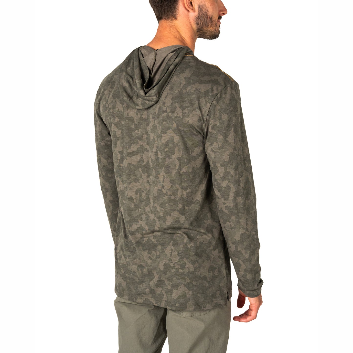Marsh Wear Buxton Hagood Hood Shirt Fossil Foxhole Camo Marsh Wear