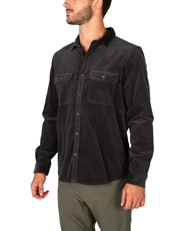 Marsh Wear South End Corduroy Shirt Raven Marsh Wear