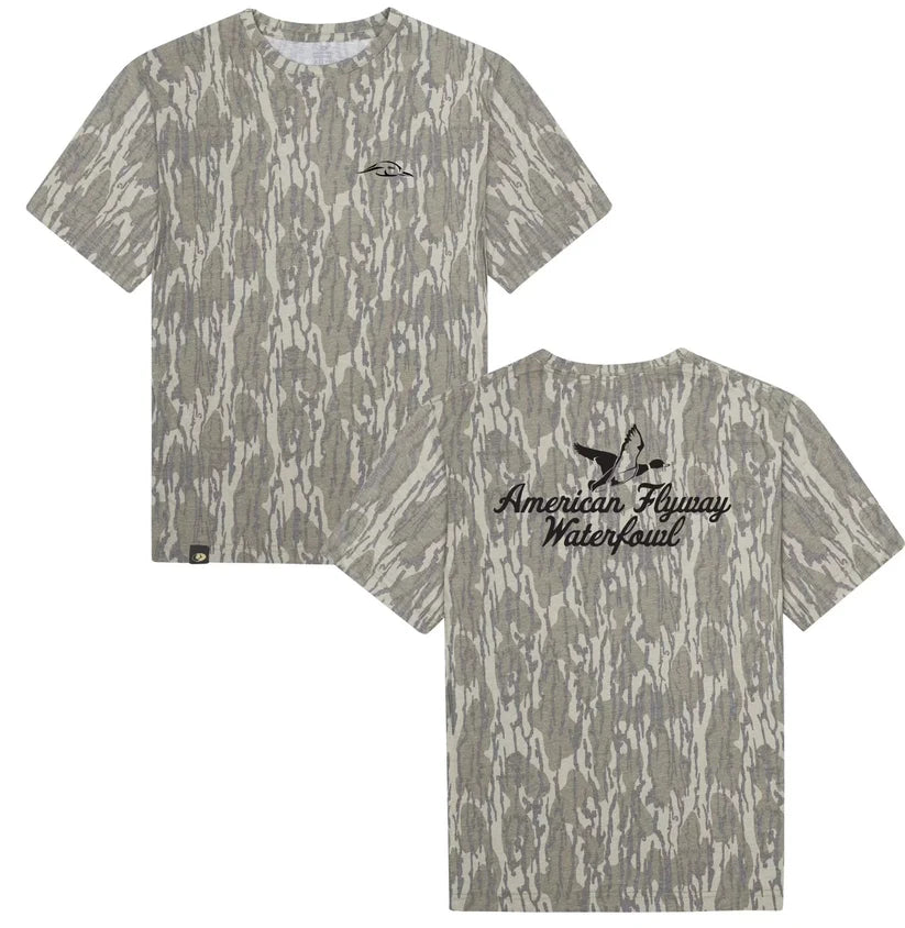American Flyway Waterfowl Outdoors Mossy Oak Tee AFW Outdoors