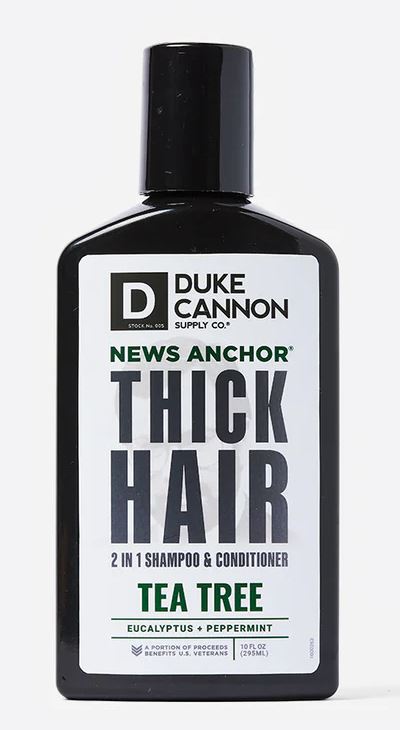 Duke Cannon NEWS ANCHOR 2-IN-1 HAIR WASH - TEA TREE FORMULA