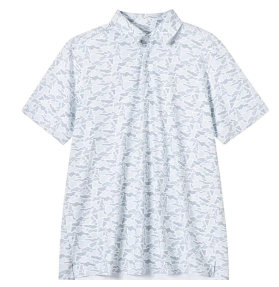 Meripex Mens Polo White Camo Meripex Apparel