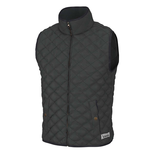Local Boy Quilted Vest Charcoal Local Boy Outfitters