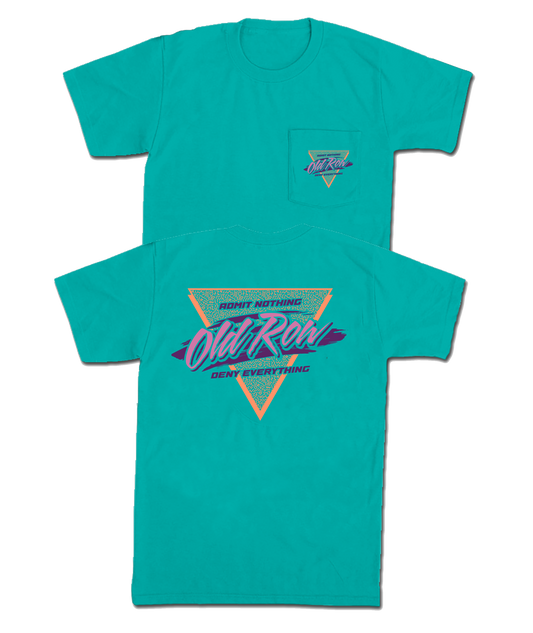 Old Row Retro Triangle Pocket Tee Seafoam Old Row