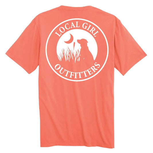 Local Girl Youth Original SS Tee Bright Salmon