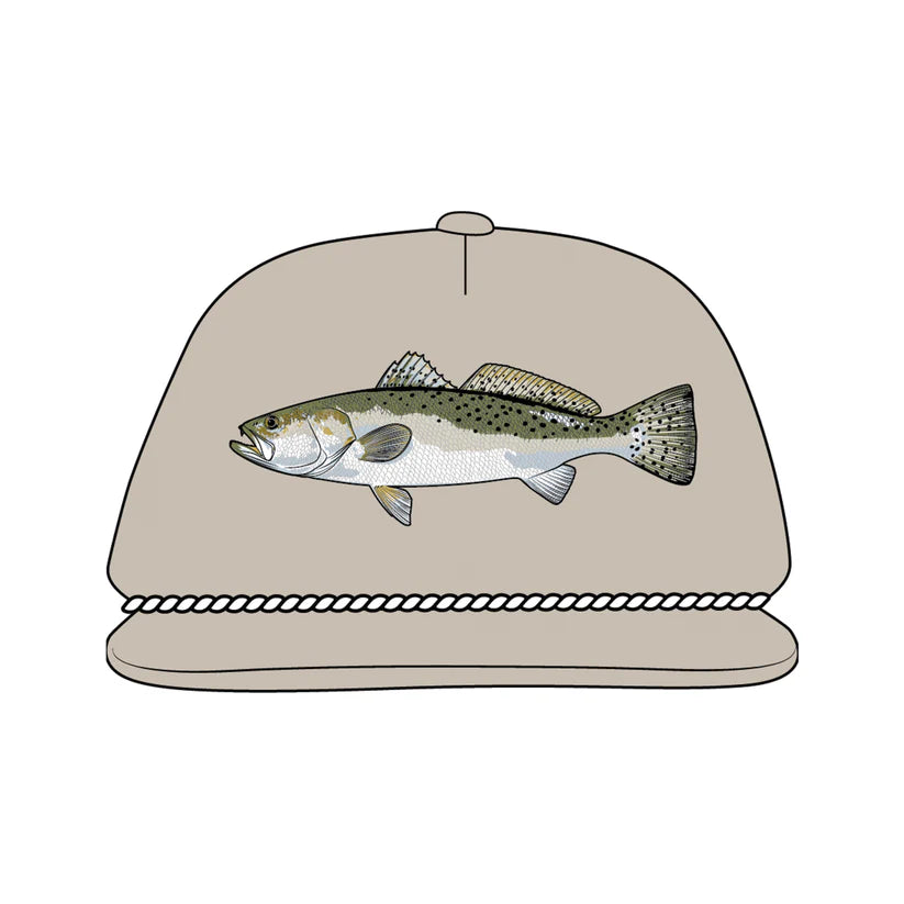 Local Boy Rope Hat Sea Trout LP Light Khaki Local Boy Outfitters