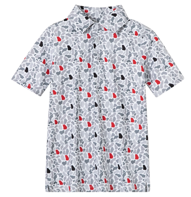 Meripex Performance Polo Shirt Georgia Camo Red/Black/white Meripex Apparel