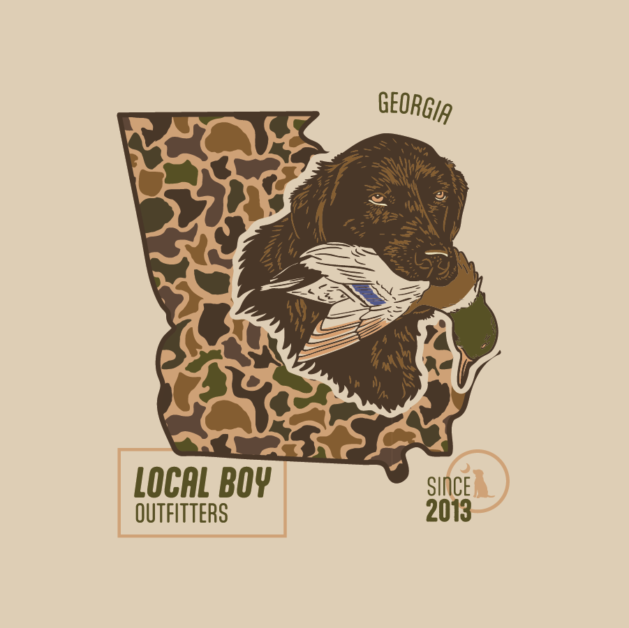 Local Boy Old School Retrieve State SS Tee GA Local Boy Outfitters