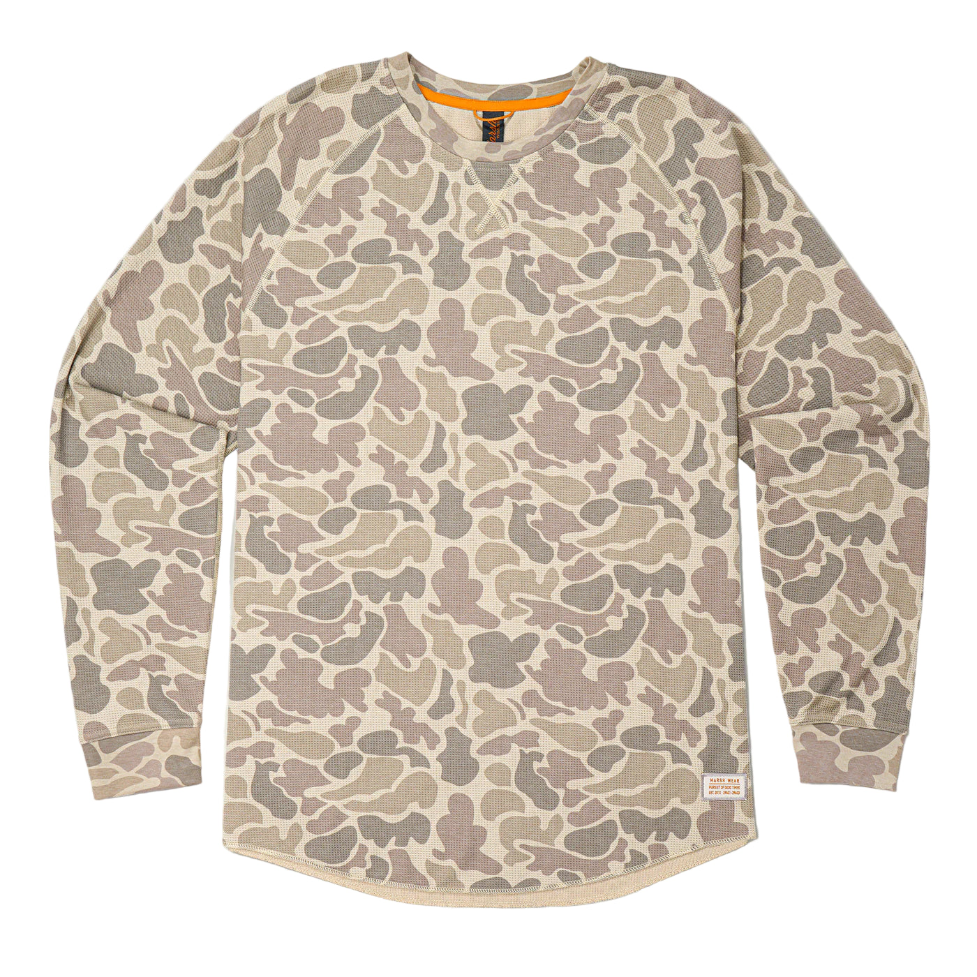 Marsh Wear Surfside Waffle Knit Shirt Khaki Mallard Camo