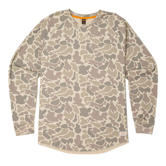 Marsh Wear Surfside Waffle Knit Shirt Khaki Mallard Camo