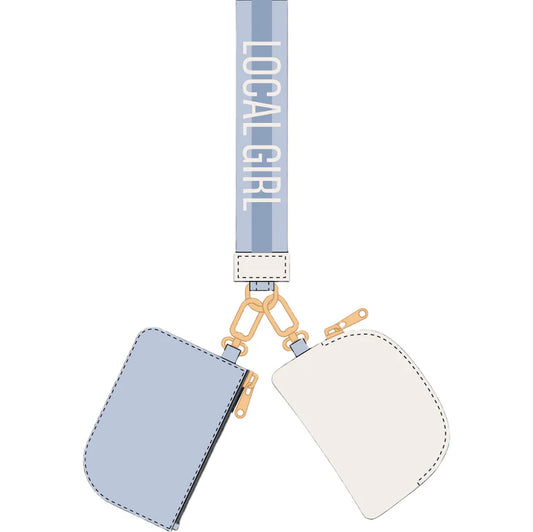 Local Girl Dual Wristlet Periwinkle