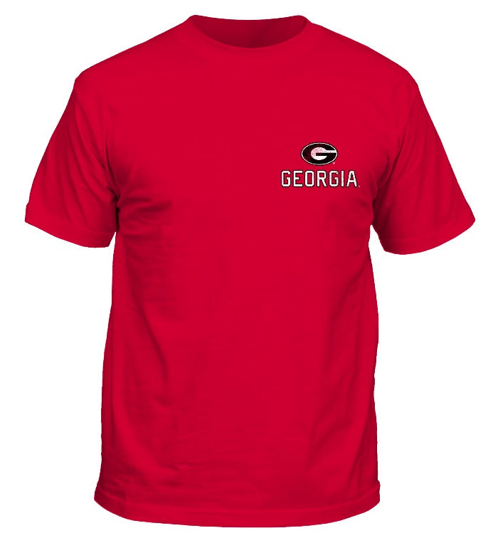 Georgia Bulldogs Vintage Icons Shirt Red New World Graphics