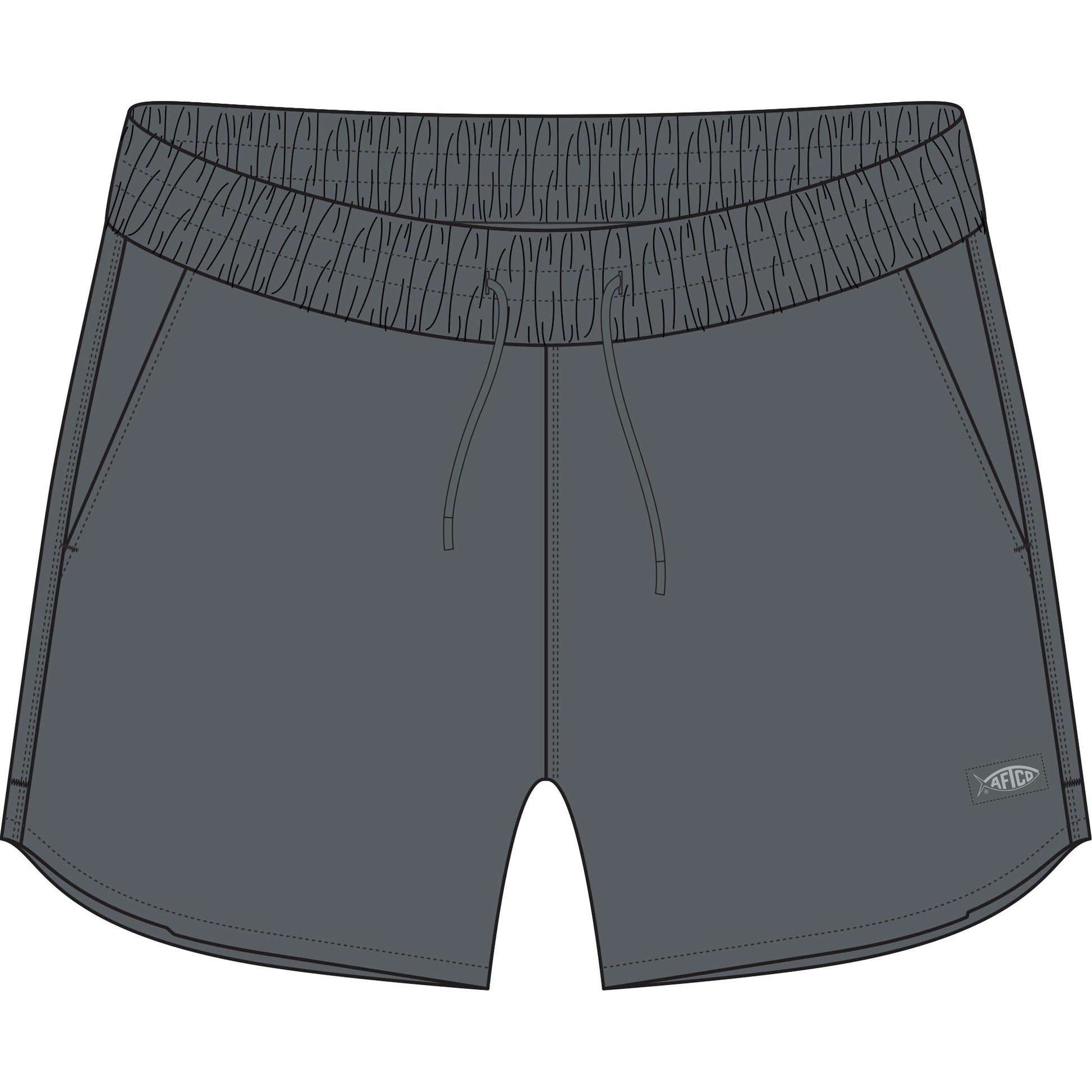 Aftco Womens Stike Shorts 3.5" Charcoal Aftco