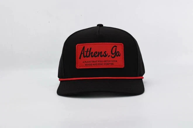 Happy Threads Athens, GA Patch Hat with Rope Happy Threads