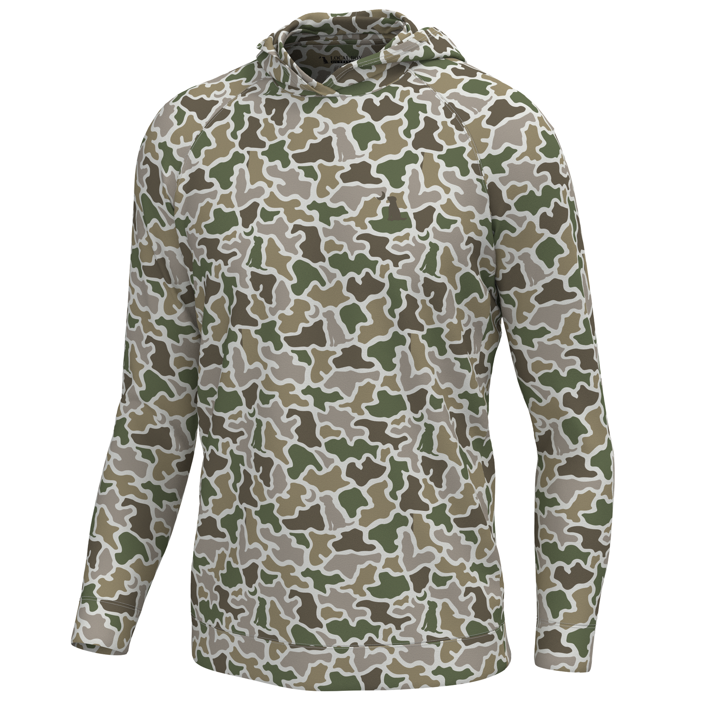 Local Boy Youth Hemlock Hoodie Dog and Moon Camo Local Boy Outfitters