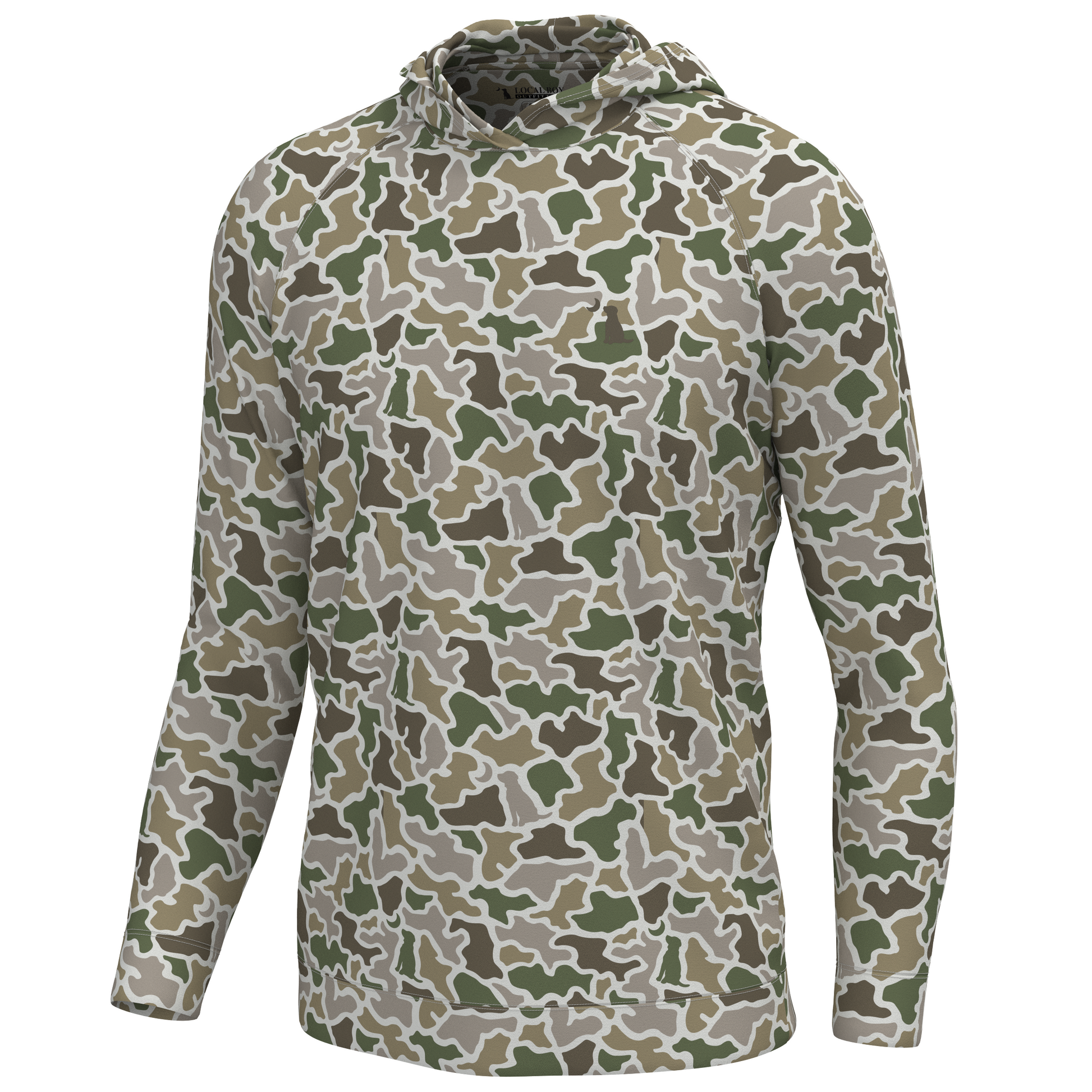 Local Boy Youth Hemlock Hoodie Dog and Moon Camo Local Boy Outfitters