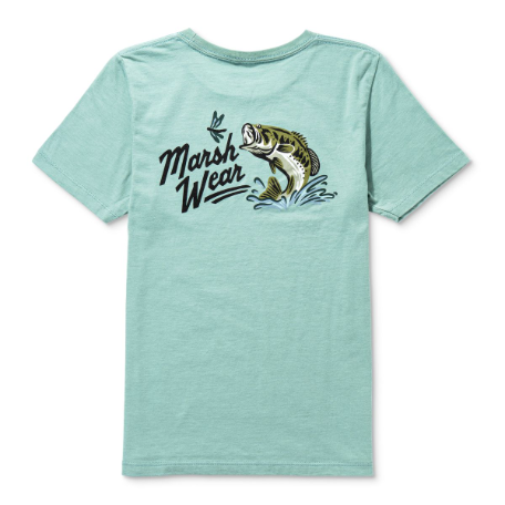 Marsh Wear Youth Heritage Bass Shirt Agate Heather Marsh Wear