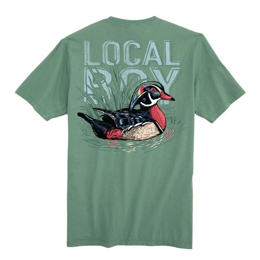 Local Boy Toddler Wood Duck SS Tee Light Green Local Boy Outfitters