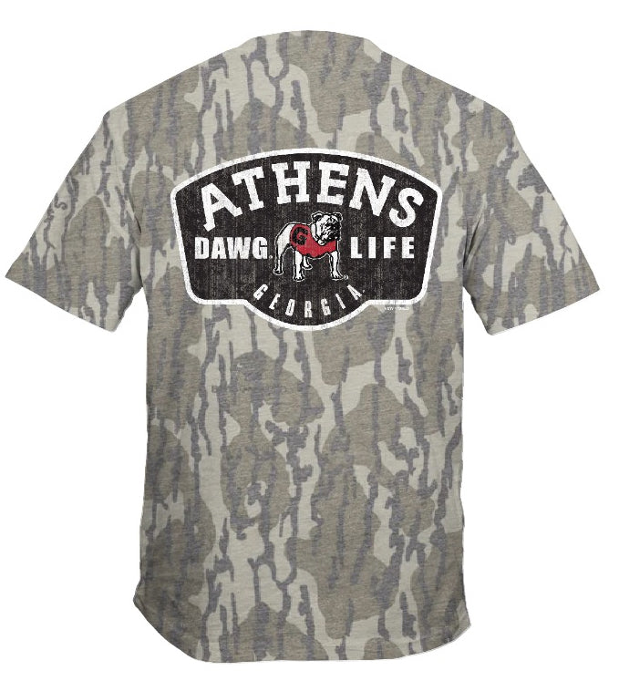 Georgia Bulldogs UGA Bottom Land Camo Athens Shirt New World Graphics