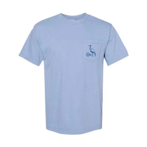 Dirty Marsh Beer Label Tee | Washed Denim Shirt Dirty Marsh