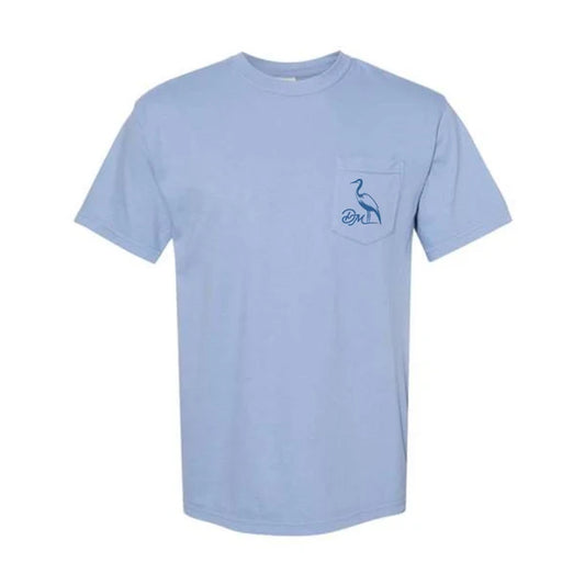 Dirty Marsh Beer Label Tee | Washed Denim Shirt Dirty Marsh