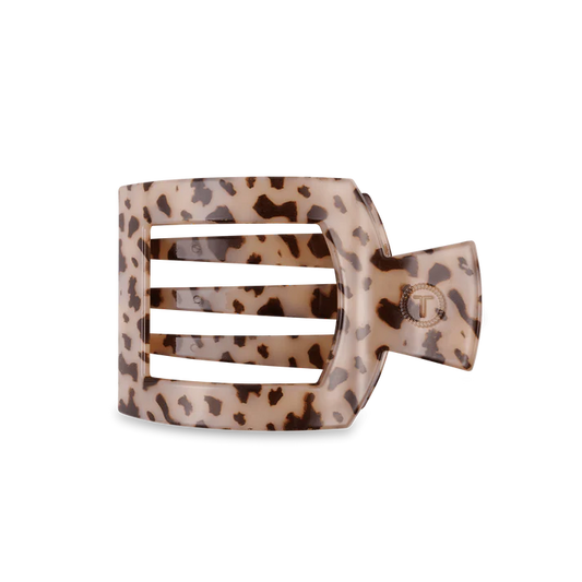 Teleties Blonde Tortoise Medium Flat Square Hair Clip