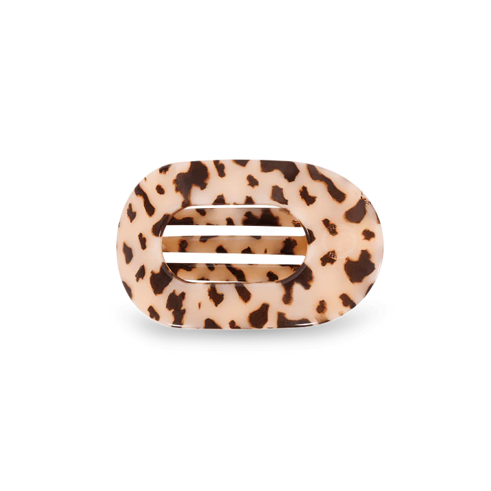 Teleties Round Hair Clip Small Blonde Tortoise