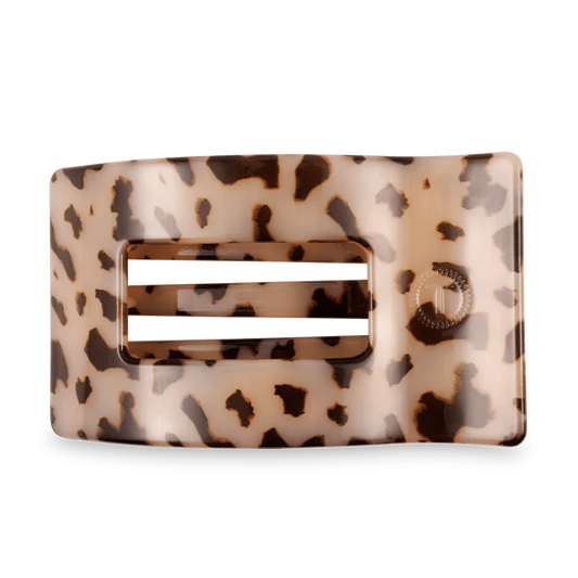 Teleties Blonde Tortoise Large Flat Rectangle Hair Clip Teleties