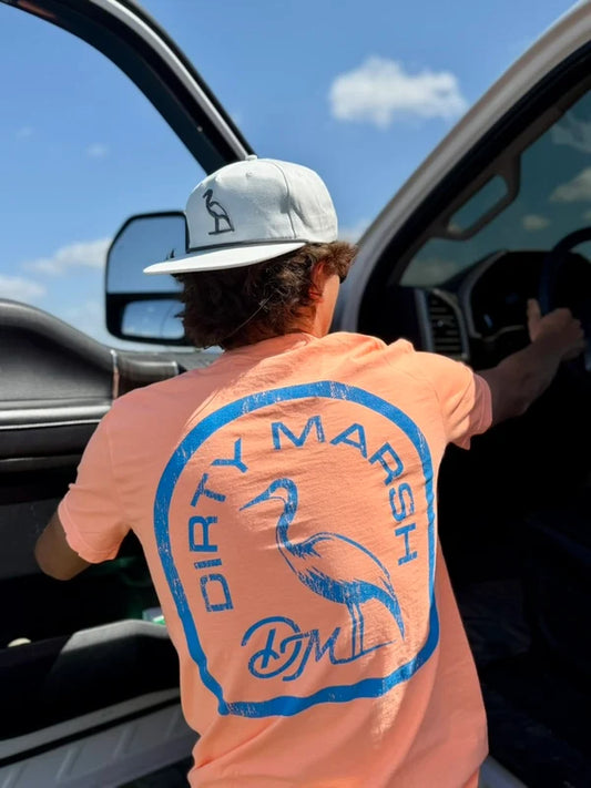 Dirty Marsh Tombstone Neon | Neon Cantaloupe Shirt Dirty Marsh