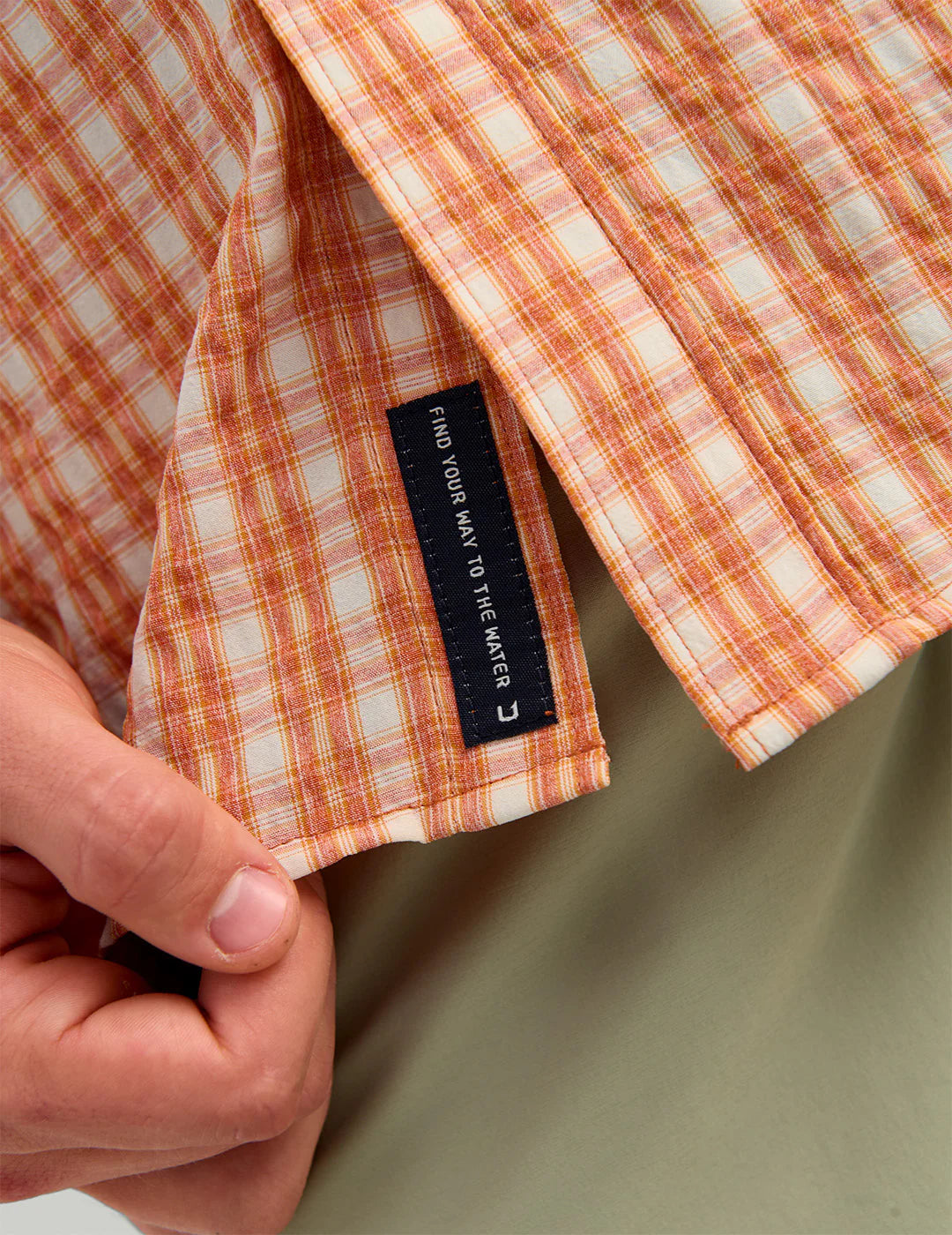 Huk Chatham Plaid Short Sleeve Button Down Rockfish Huk