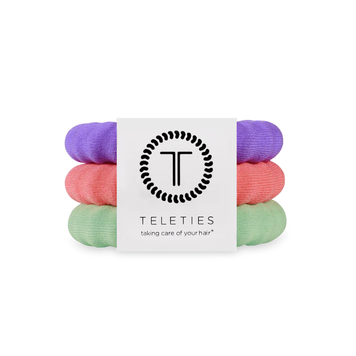 Teleties Nylon Hair Ties Large Color Rush
