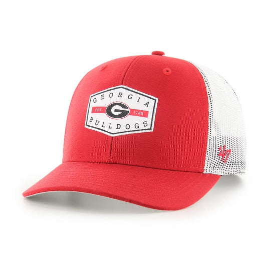47 Brand GEORGIA BULLDOGS Trucker Convoy Snapback Adjustable Hat Red
