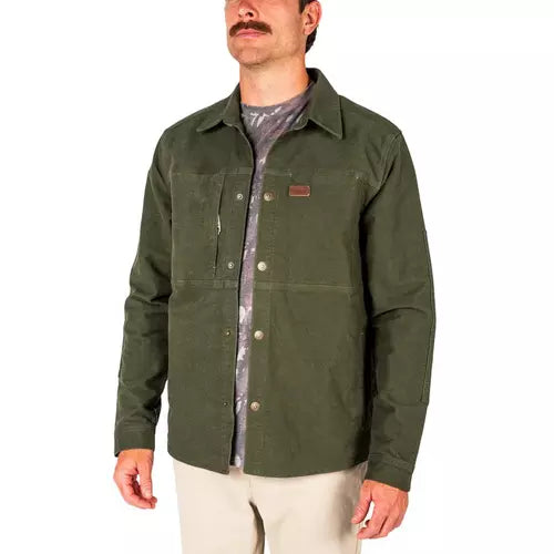 Marsh Wear Delano Moleskin Long Sleeve Shacket Grape Leaf Marsh Wear